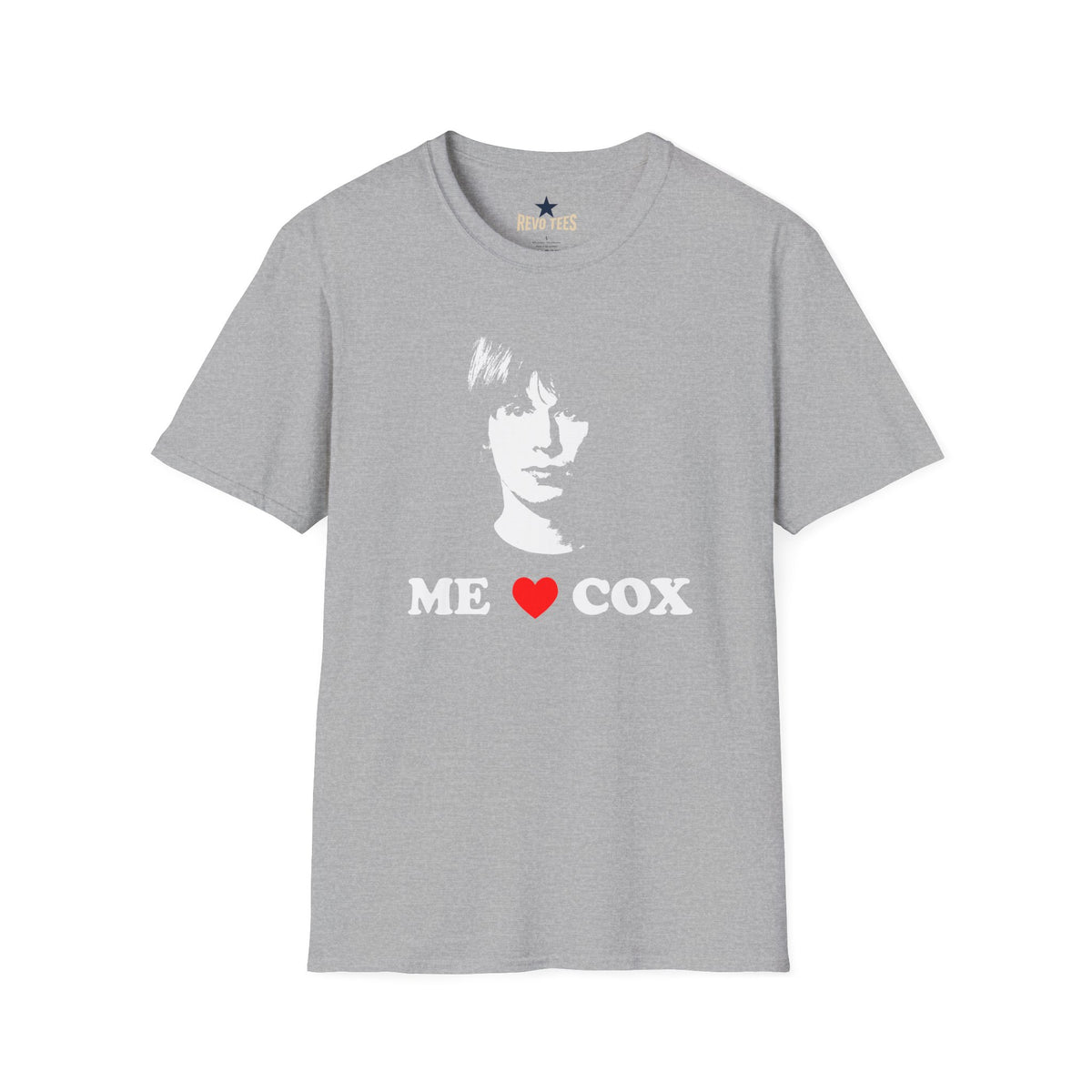 Revotees Me Love Cox Retro Portrait Vintage Rock Fan Shirt T-Shirt - alternate view 2