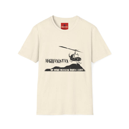 Afghanistan Helicopter T-Shirt — Veteran / Deployment Tribute Tee