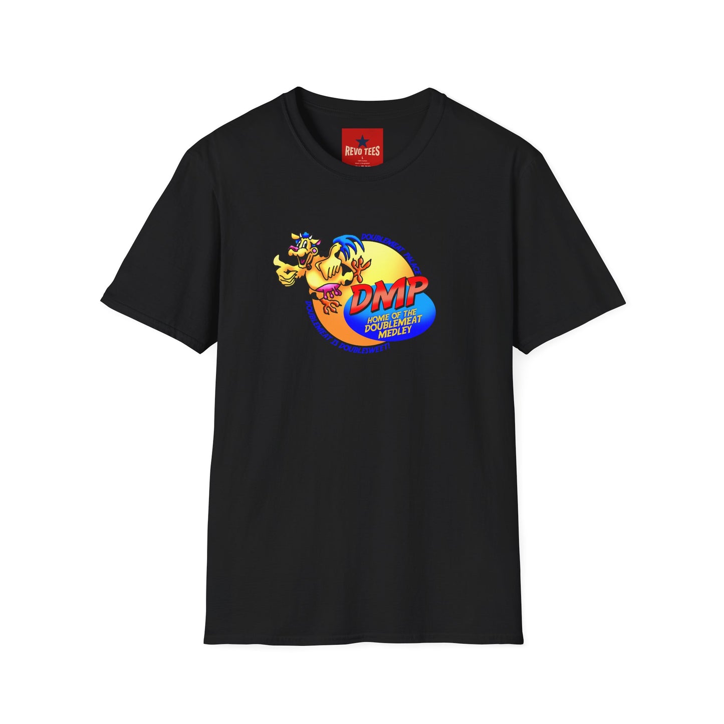 T-Shirt — DMP DoubleMeat Medley Retro Mascot Graphic Tee