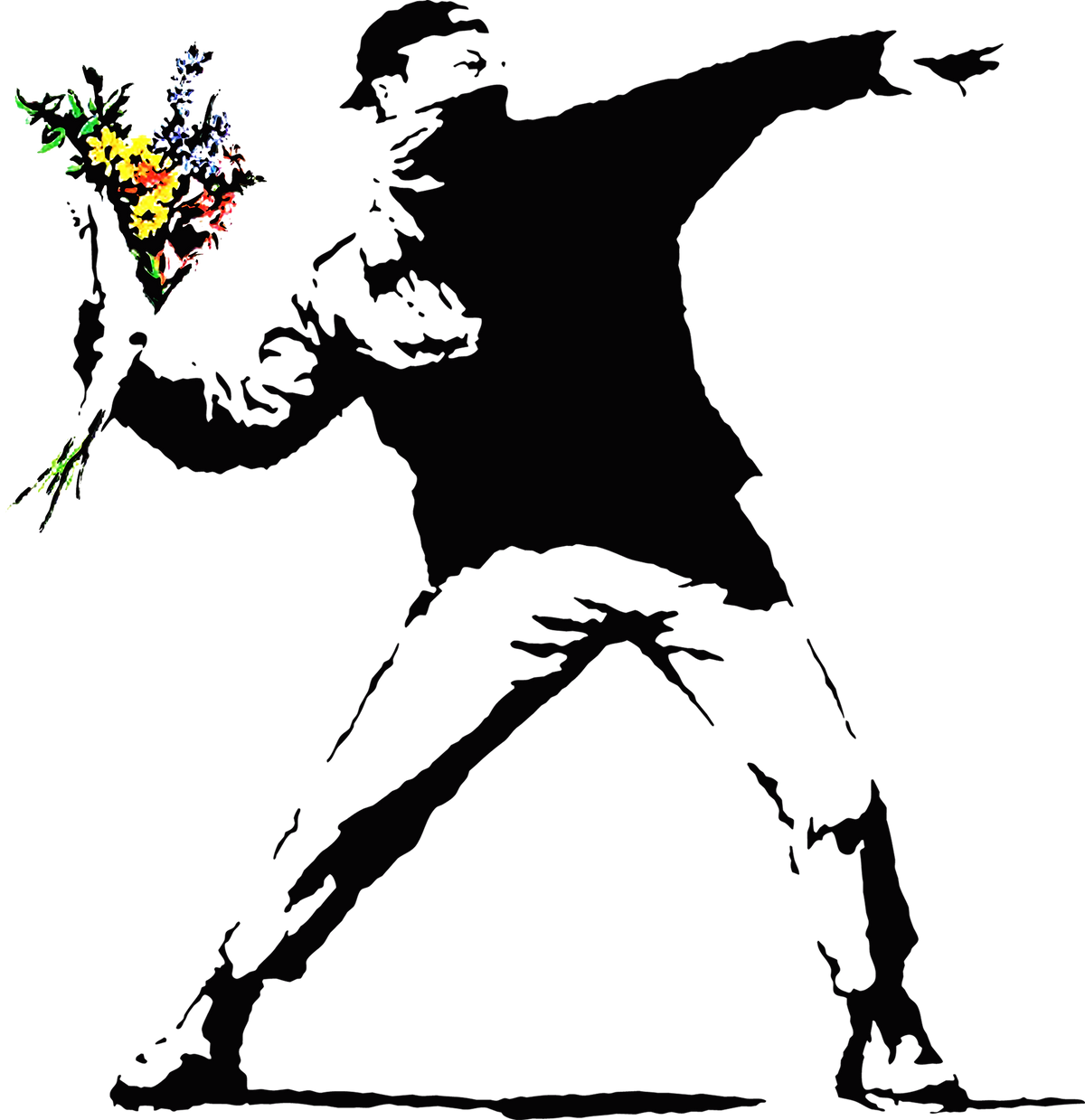 DV-Art-Banksy-Throwing-Flowers
