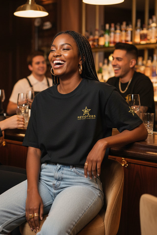 REVOTEES - Gang-Star Embroidered Black & Gold Club Collection