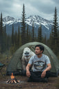 REVOTEES Basecamp Unknown Camping T-Shirt — Night Mountain Adventure Tee