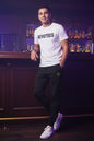 REVOTEES Embroidered 'R' Star Joggers – Black Fleece Sweatpants