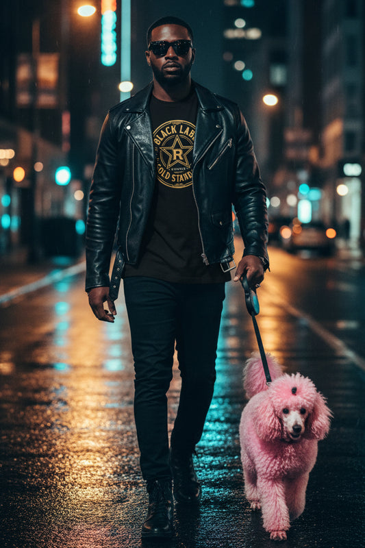 REVOTEES Black Label Gold Standard Tee — Oversized T‑Shirt