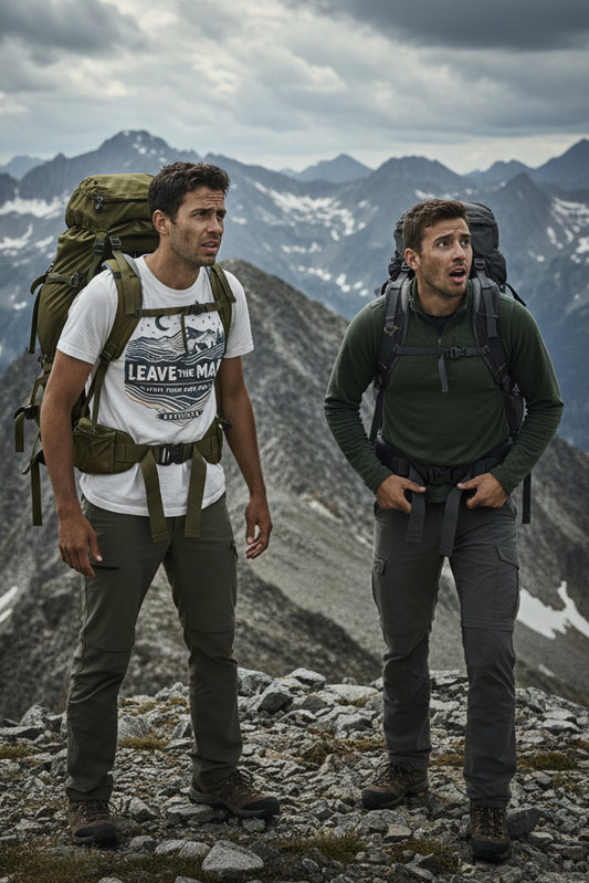 REVOTEES Leave the Map Graphic T-Shirt — Adventure Mountains Outdoor Tee